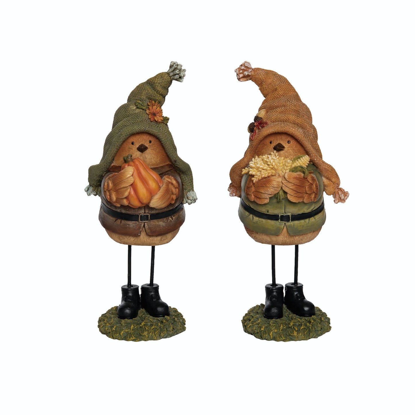 Burlap Hat Bird Sitter
