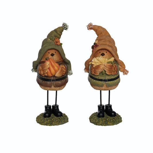 Burlap Hat Bird Sitter