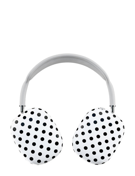 Polka Dot | White and Black Airpod Max Cover