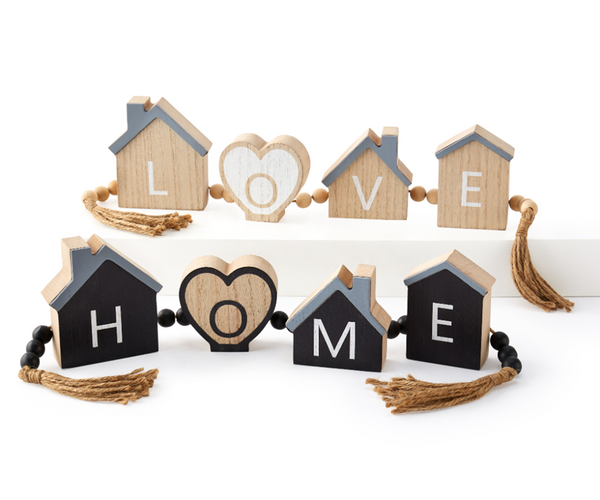 HOME / LOVE Beaded Garland