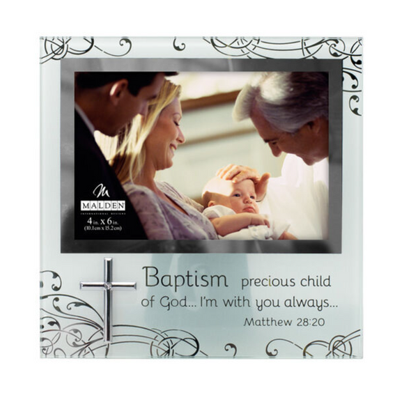 Frosted BAPTISM Frame