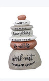 Resin Stacked Rocks Decor