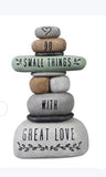 Resin Stacked Rocks Decor