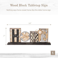 Wood/Multi-media Tabletop Sign