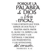 Spanish Plaque: WORD OF GOD