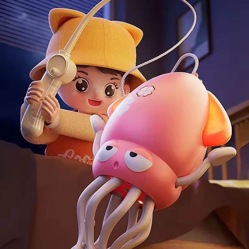 Electric Dancing Octopus Toy – Obstacle Avoidance, LED Lights, Music & Swing for Kids and Gifts