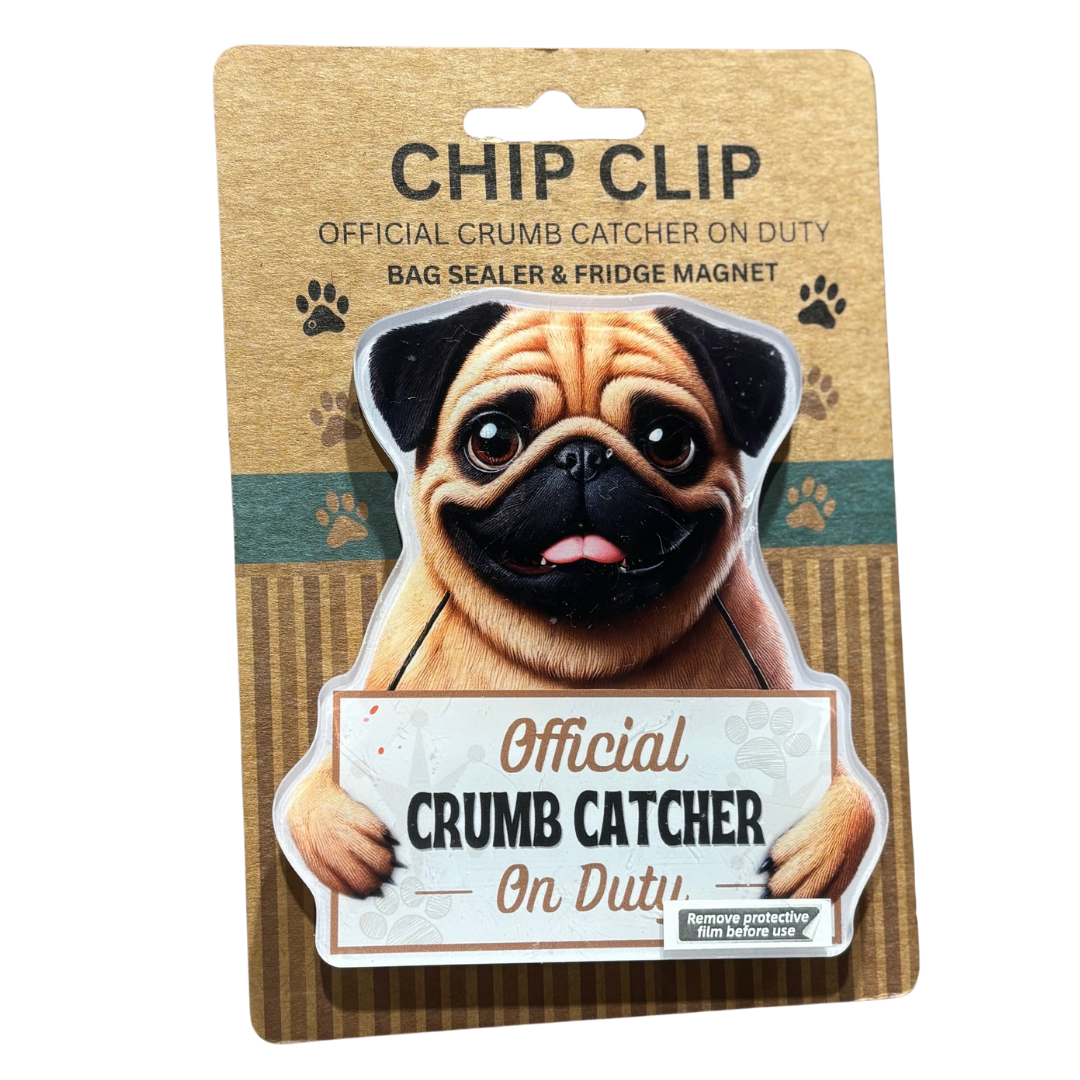 PET LOVERS Chip Clip and Fridge Magnet