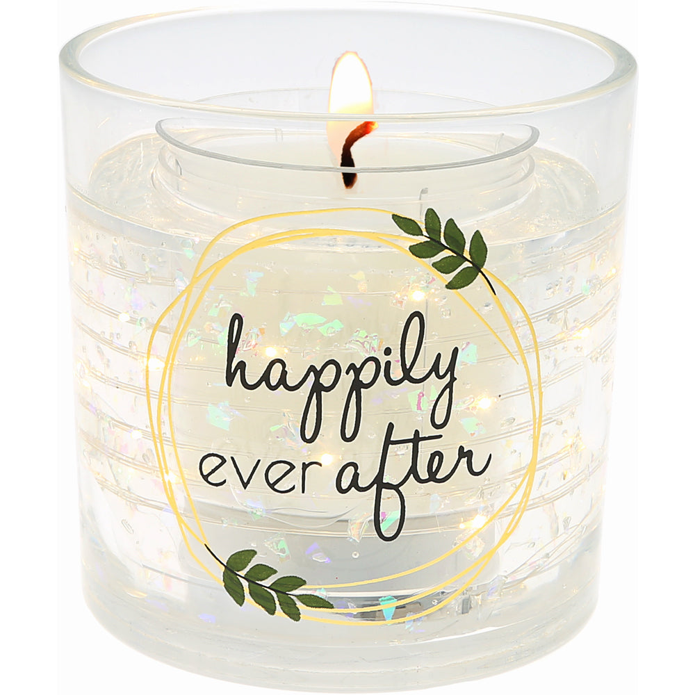 Refillable Soy Wax Candle with LED Lights