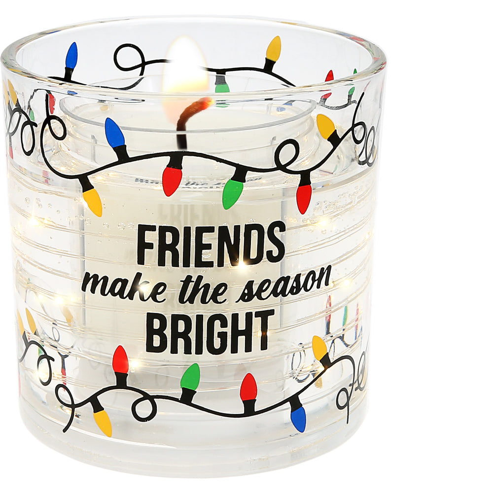 Refillable Soy Wax Candle with LED Lights