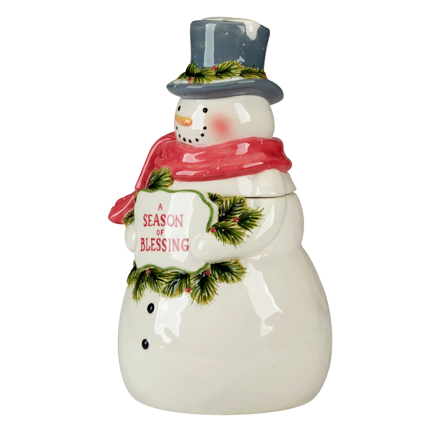 Snowman Greetings 3D Cookie Jar