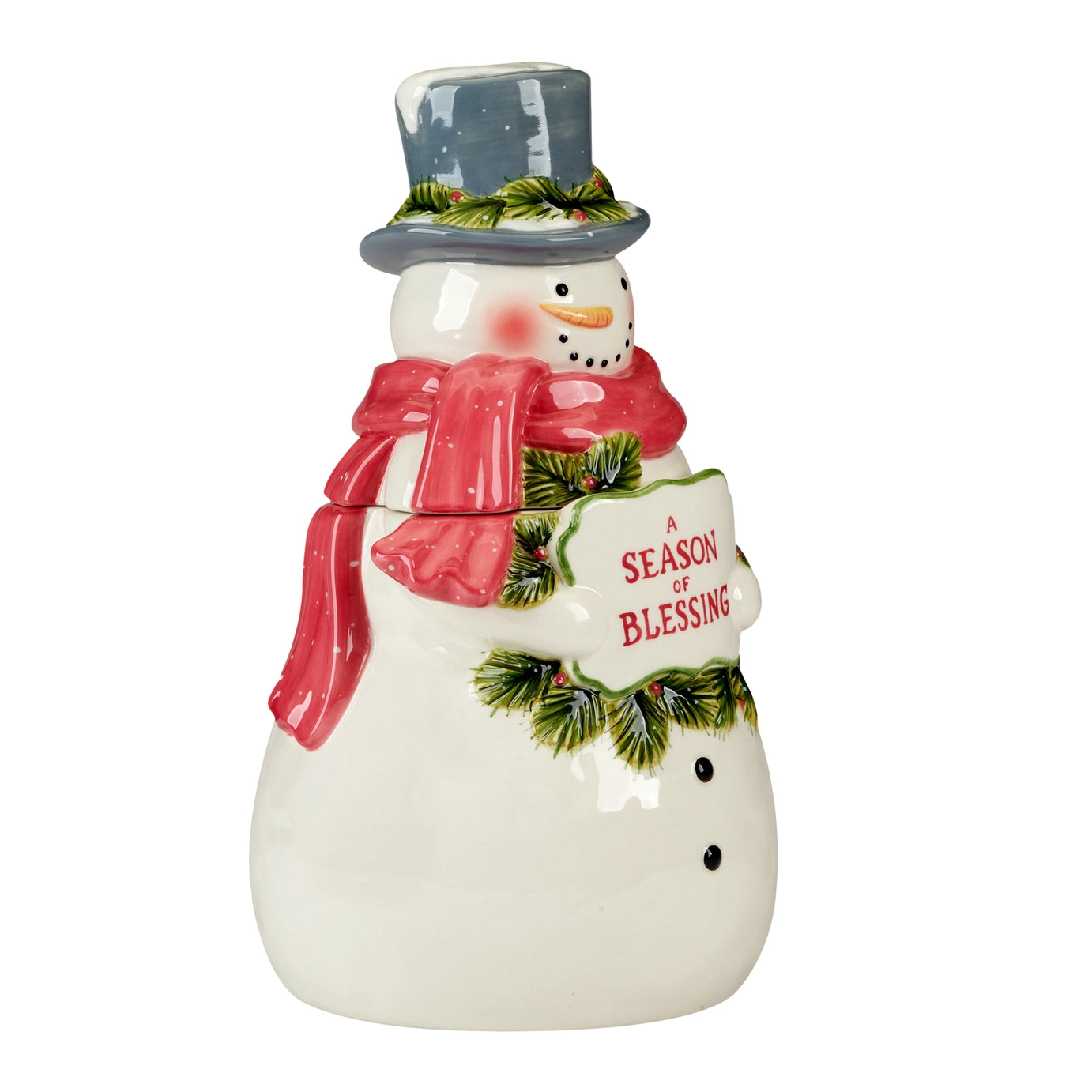 Snowman Greetings 3D Cookie Jar