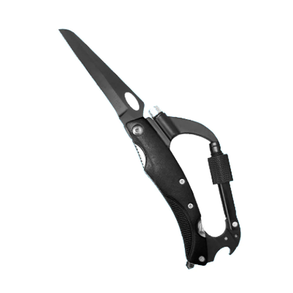 8-in-1 Multi-Tool Climbing Carabiner w/LED