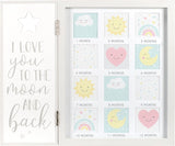 LOVE YOU TO THE MOON Collage Baby Frame (CLEARANCE)
