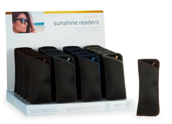 Tinted Reading Glasses w/Pouch