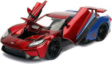 Jada Marvel Ford GT '17 w/Spiderman (1:24)