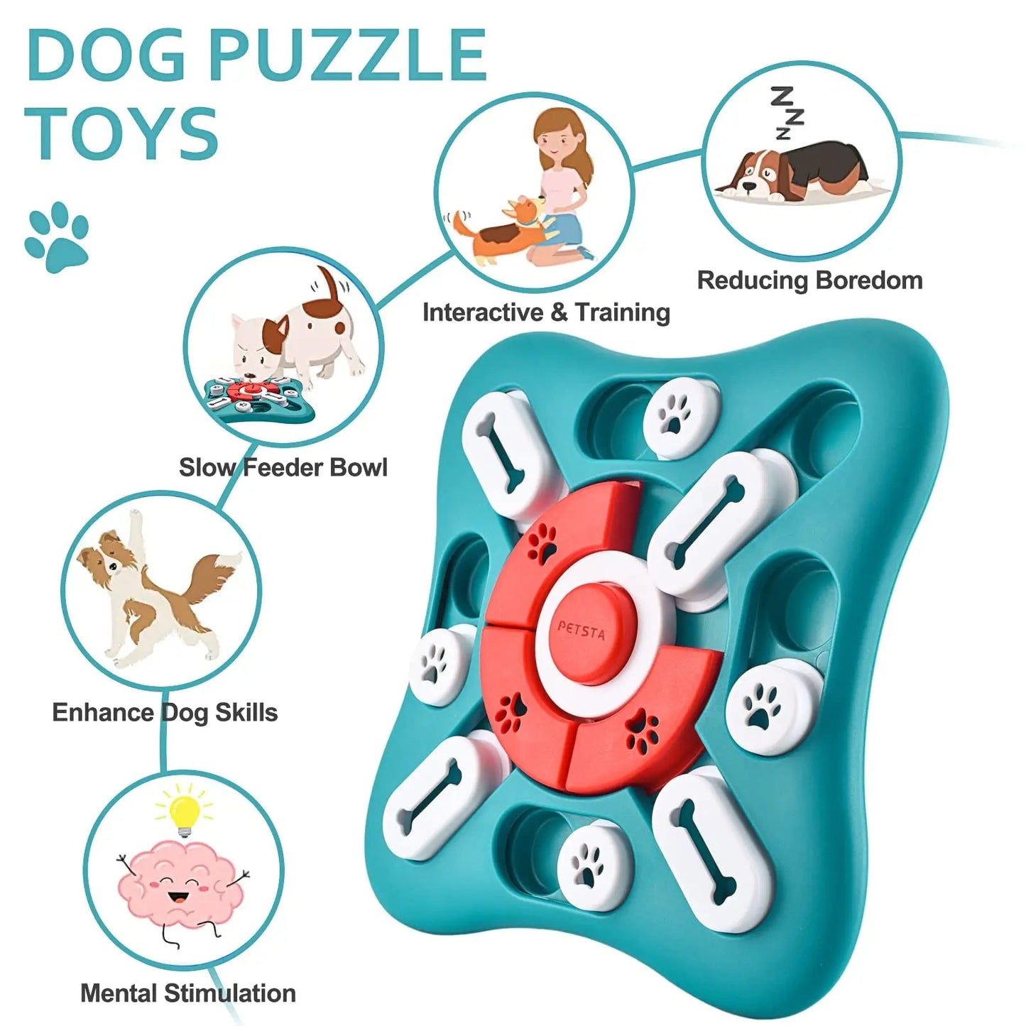 Treat-Dispensing Dog Game – Mental Stimulation & Fun!