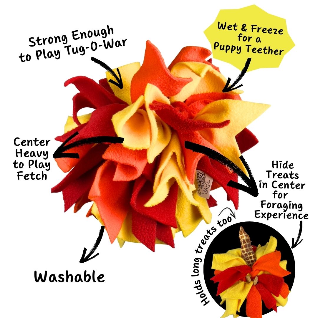 Chelsy’s Toys Snuffle Ball – Interactive Dog Enrichment, Treat & Training Toy