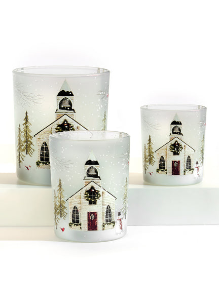 Christmas Church Candle Holder