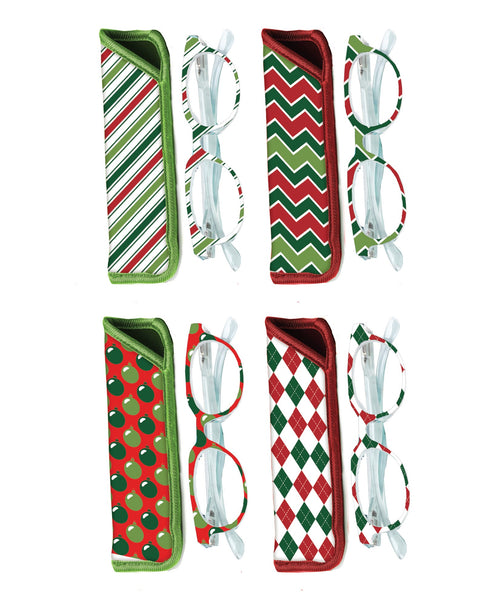 Holiday Reading Glasses w/case