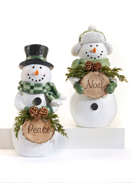 Forest Snowman Figurine
