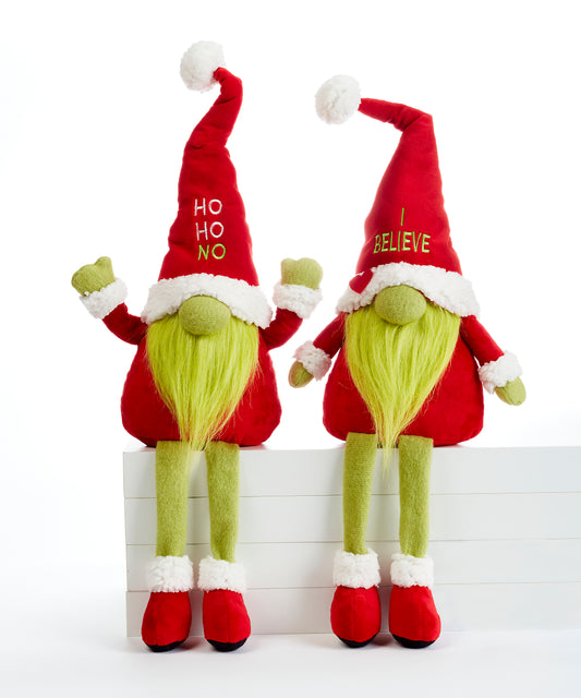 Grinch Gnome Shelf Sitter