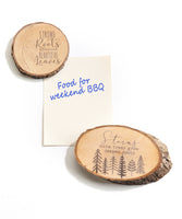 Wood Slice Sentiment Magnet