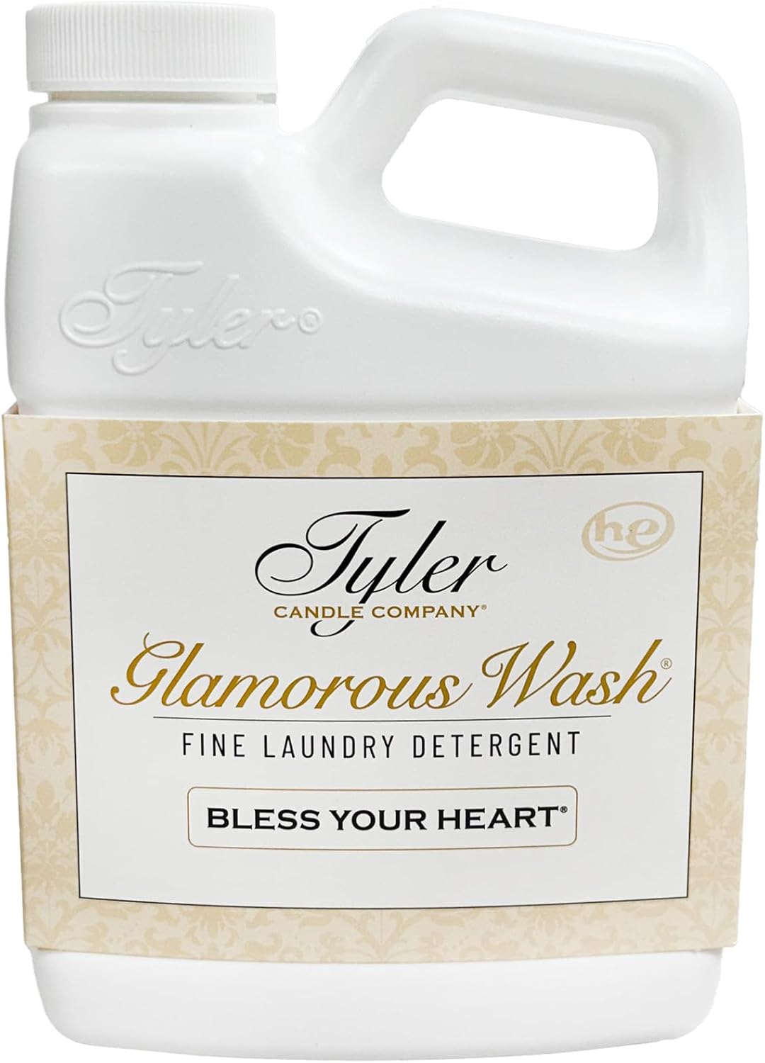 Tyler Candle Company Bless Your Heart 16 oz Glamorous Wash laundry detergent.