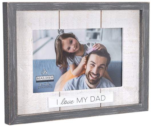 I LOVE MY DAD Rustic Wood Frame