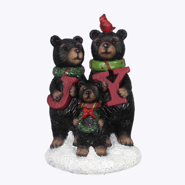 Resin Bear Family Figurine
