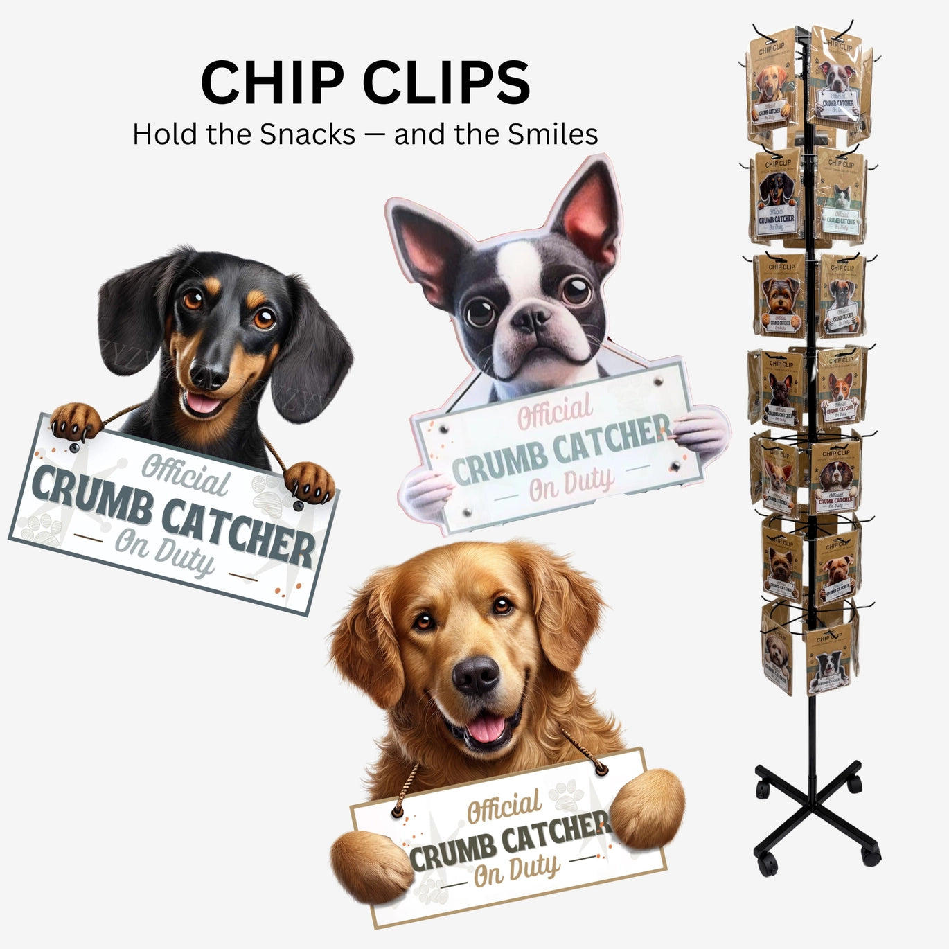 PET LOVERS Chip Clip and Fridge Magnet