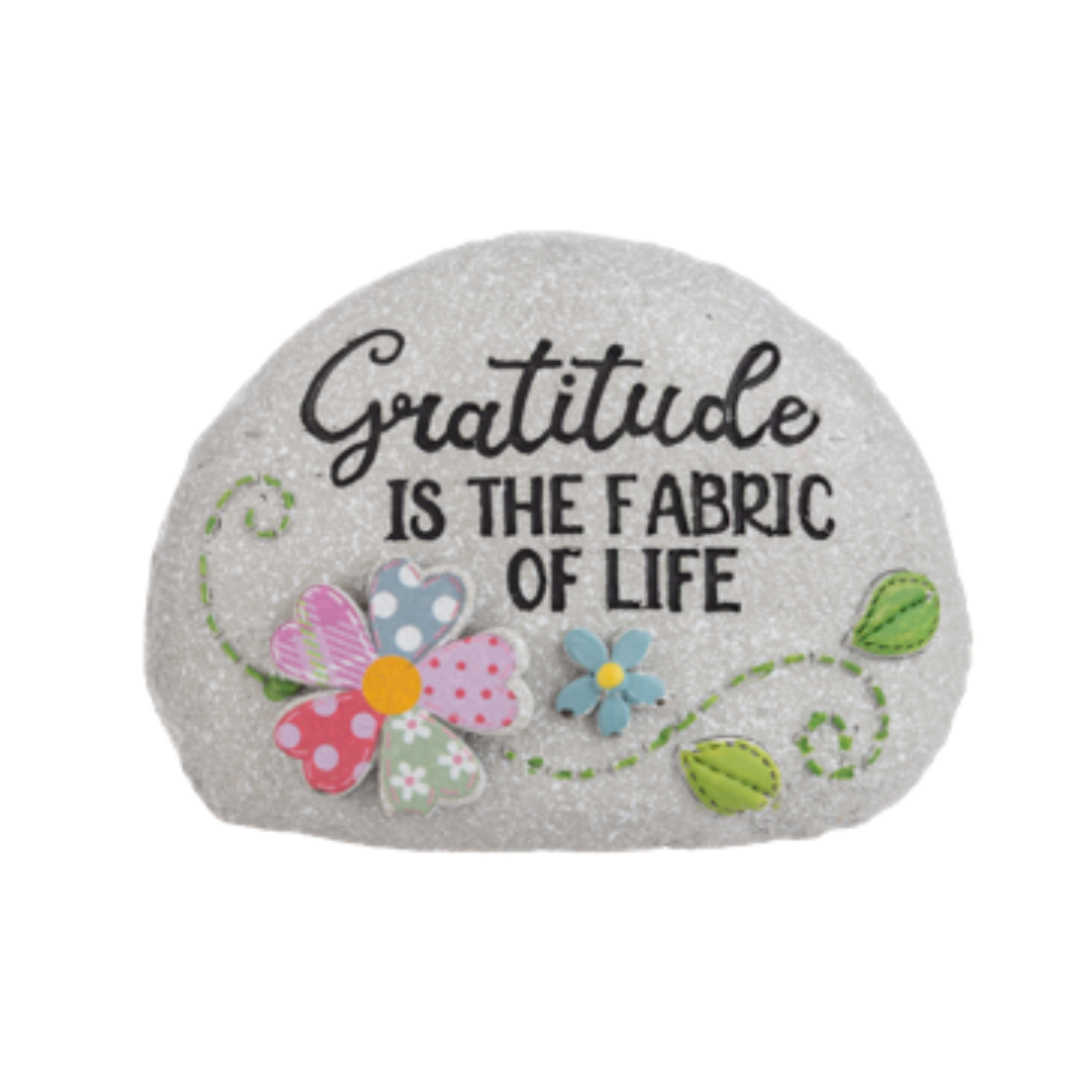 SEW GRATEFUL Paperweight Rock