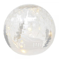 LED Crackle Glass Globe