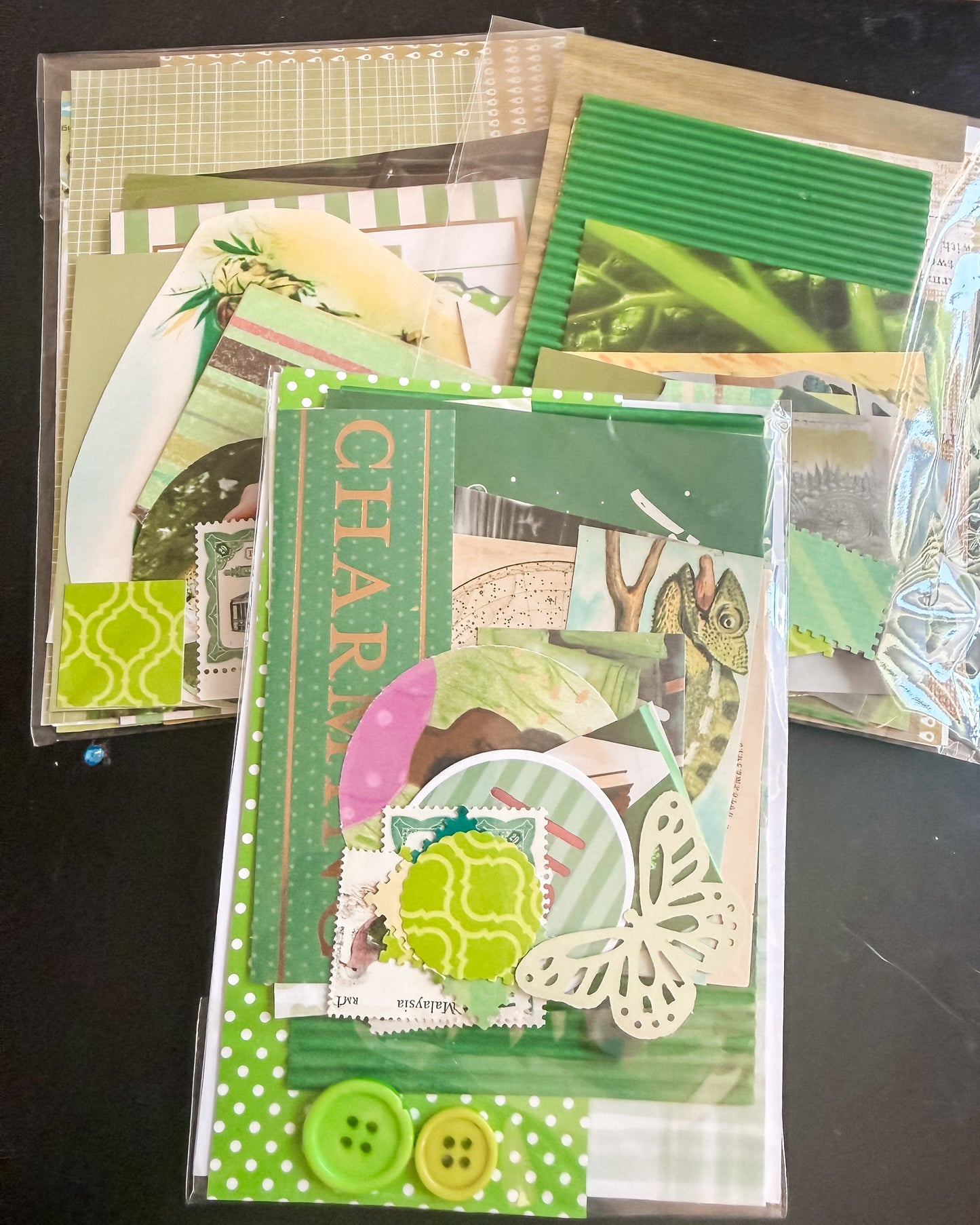 White Rose Recycled: Junk Journal Kit - MINI KIT - GREEN