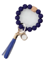 Silicone Beaded Key Ring Bangle