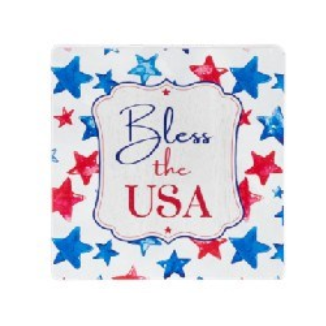 Patriotic Art Block Sign