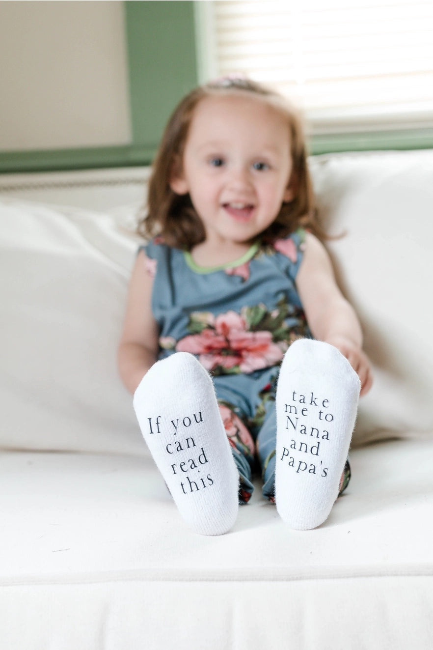 IF YOU CAN READ THIS...Baby Socks