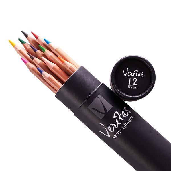 Veritas Coloring Pencils in Cylinder