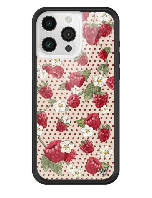 Raspberry Polka Dot iPhone Case