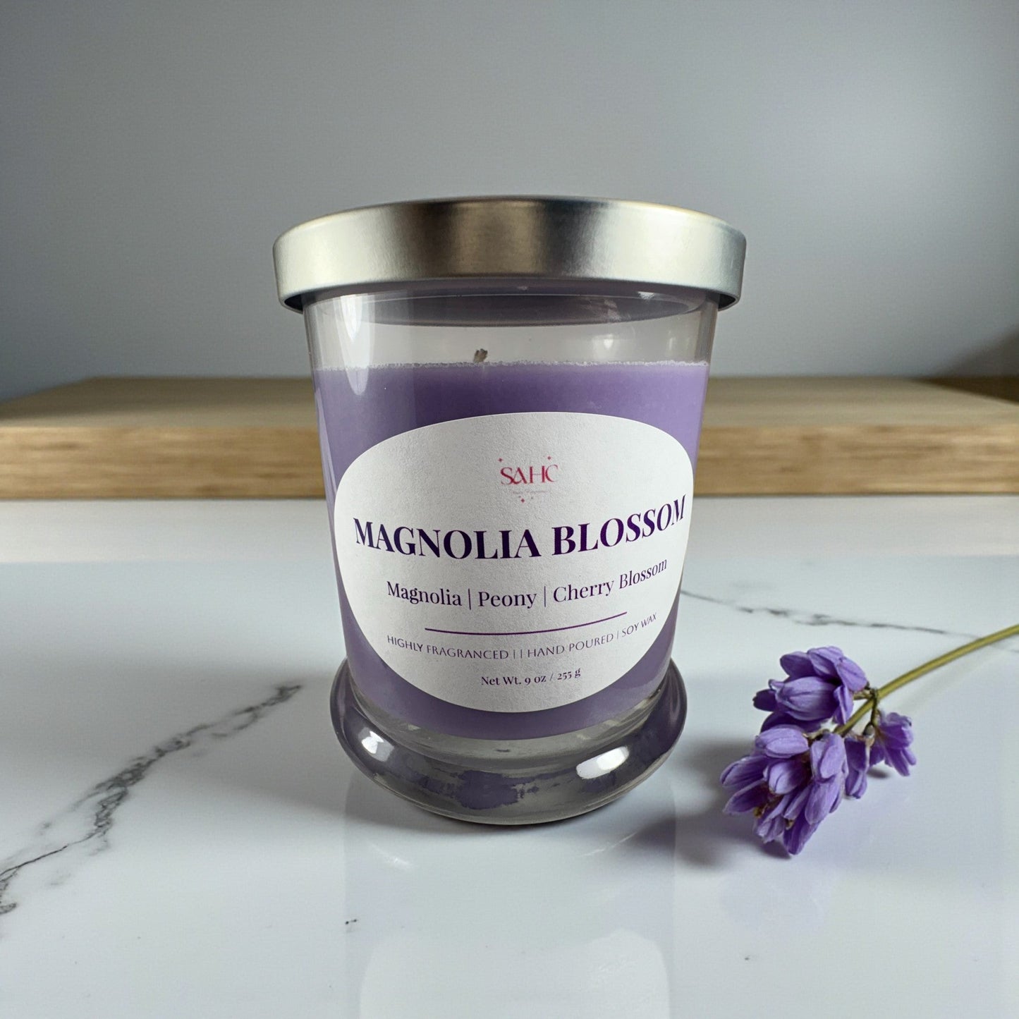 Magnolia Blossom Scented Candle