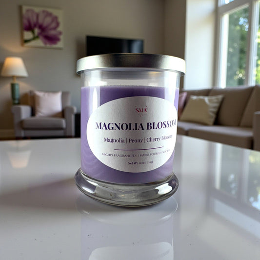 Magnolia Blossom Scented Candle