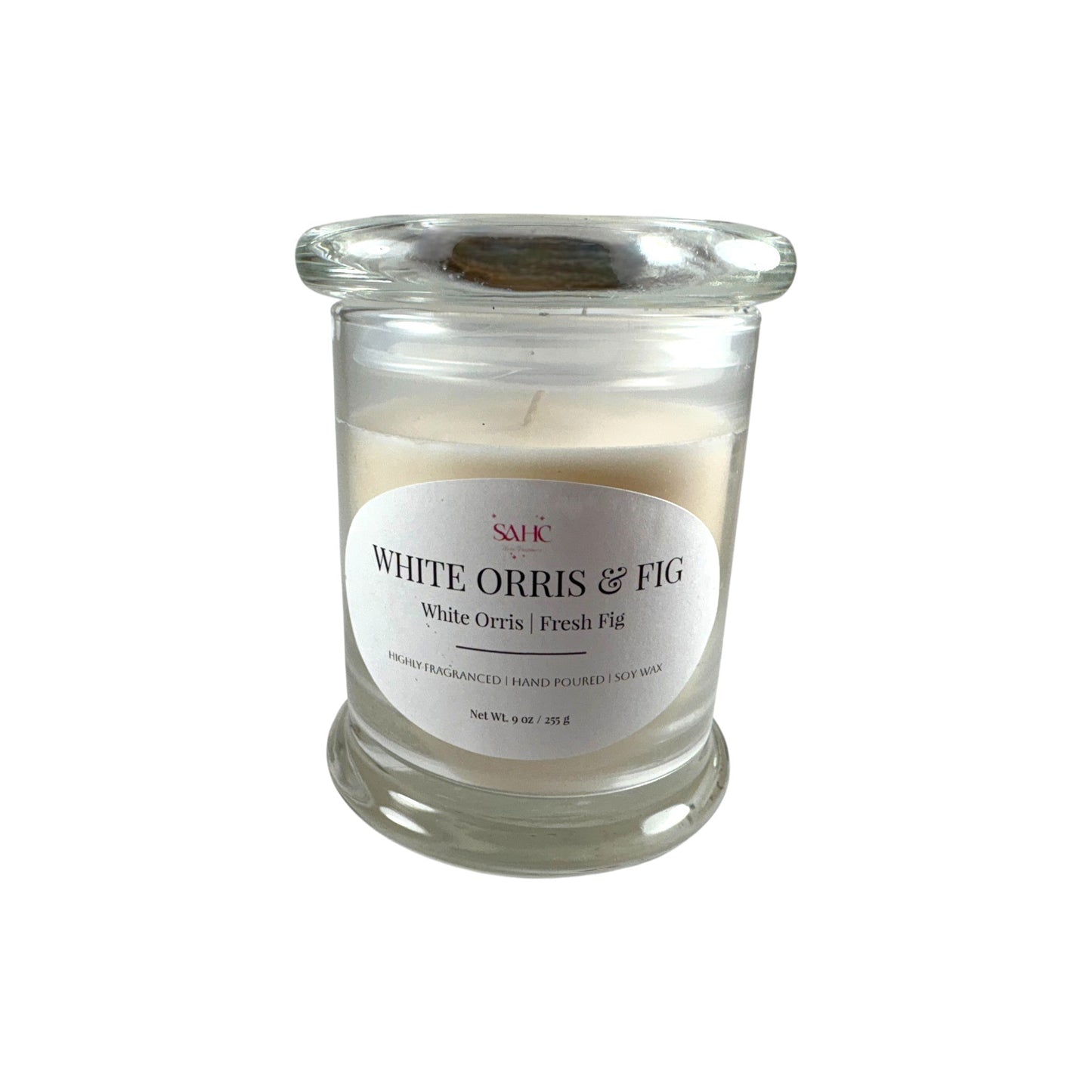 White Orris & Fig Scented Candle