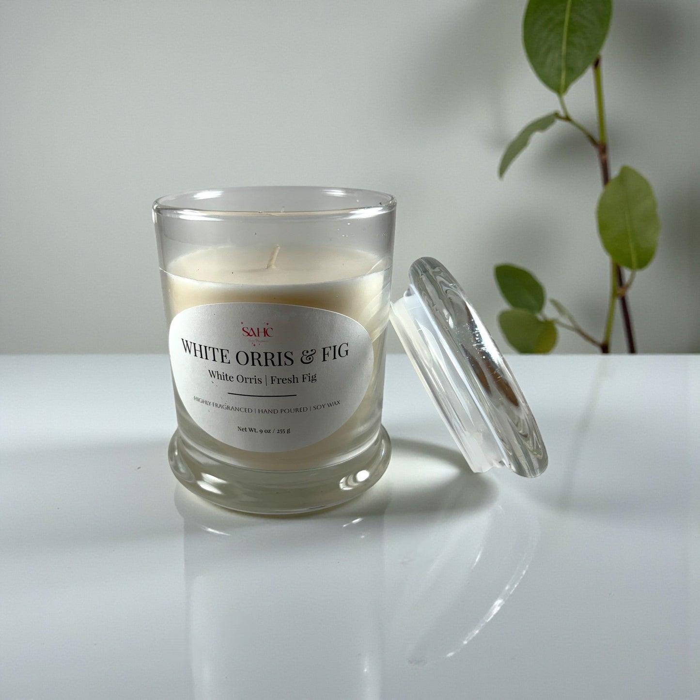 White Orris & Fig Scented Candle