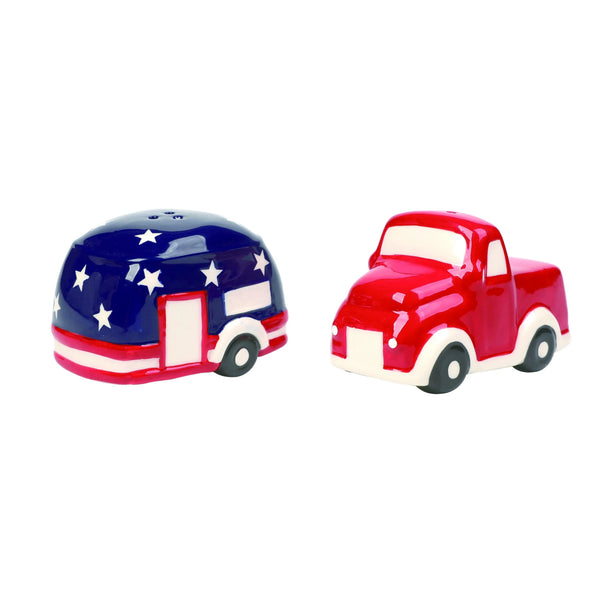 Americana Truck & Camper Salt & Pepper Set