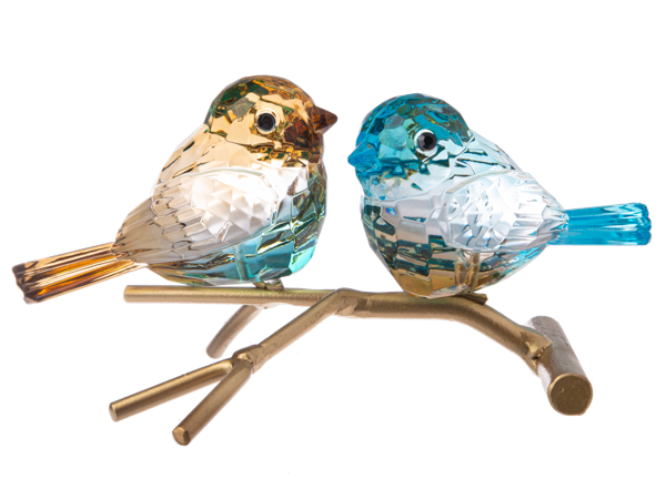 Graceful Birds on Branch