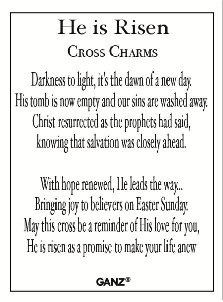 HE IS RISEN Pocket Charm