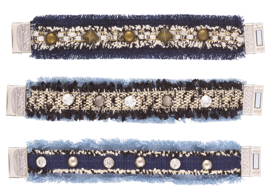 Denim Cuff Bracelet