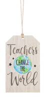 Wooden Tag Ornament for Teacher