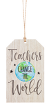 Wooden Tag Ornament for Teacher