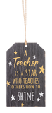 Wooden Tag Ornament for Teacher