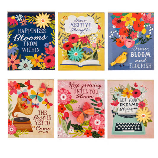 Flourish & Grow Pebble Magnet